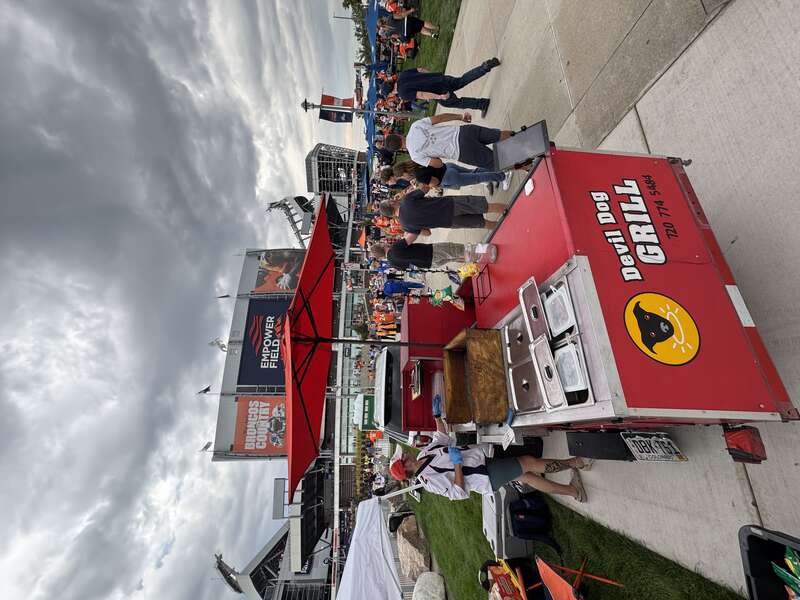 Devil Dog Grill at Empower Field at Mile High, Denver Broncos game
